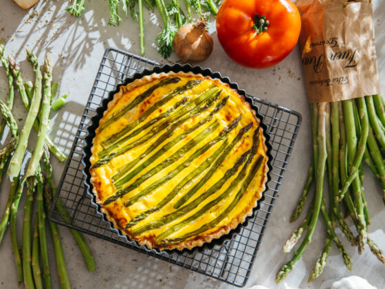 Quiche (slana pita) sa šparogama i ricotta sirom - Gladusa